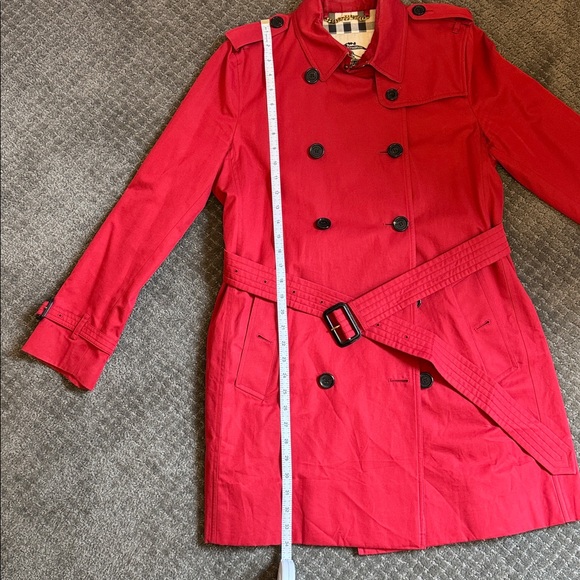 Burberry Vibrant Red Trench Coat - Picture 9 of 9